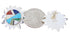 Southwest Sterling Silver Multicolor Turquoise Sun Earrings AW68191